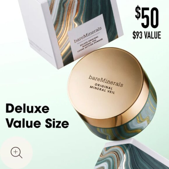 bareMinerals Deluxe Original Mineral Veil Loose Setting Powder | NEW | HOLIDAY - Picture 5 of 7